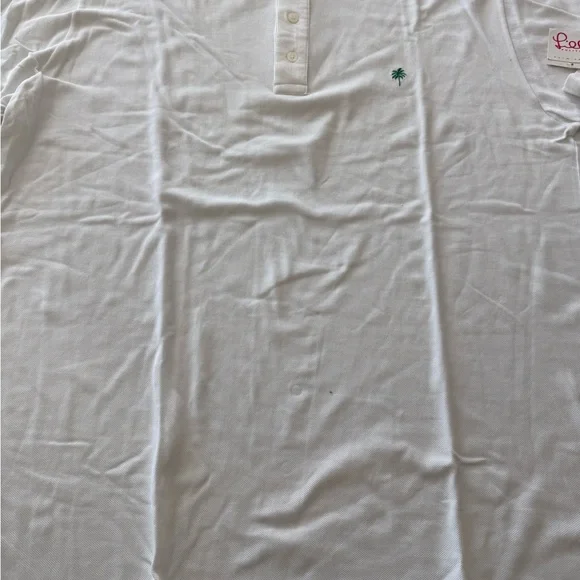 Lilly Pulitzer Men’s White Short Sleeve Polo Shirt XXL - Picture 4 of 6
